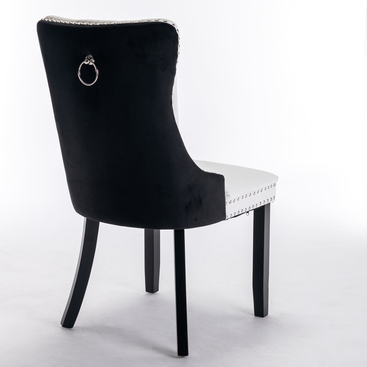 Modern PU Dining Chairs Set of 2 White