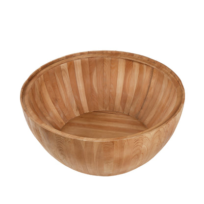 Wooden Coffee Table Vintage Bucket Style Natural