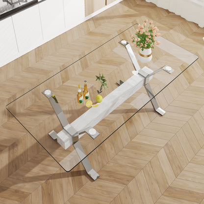 Glass Dining Table Modern Sleek Design