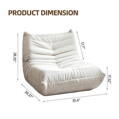 Bean Bag Sofa – Gray Linen