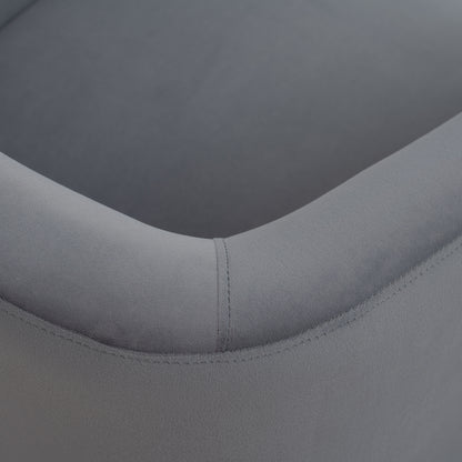 Wide Swivel Lounge Chair – Gray
