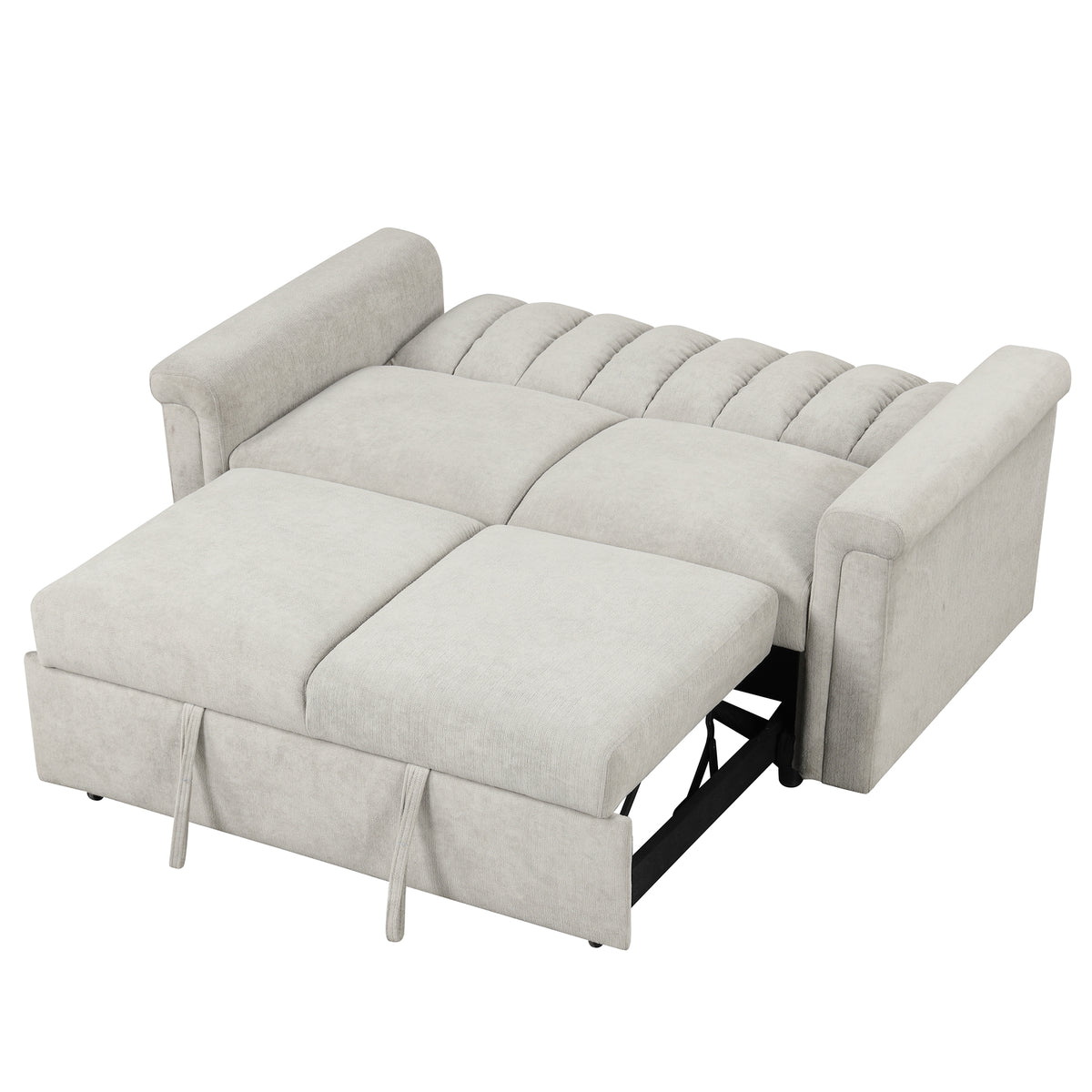 U-Style Convertible Loveseat Sofa Bed – Modern Sleeper with Storage