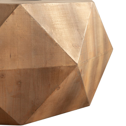 Embossed Pattern Coffee Table – Natural MDF