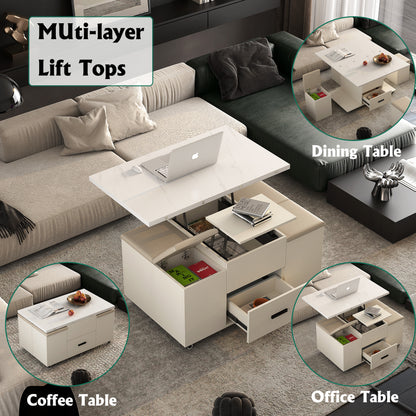 Modern Lift-Top Coffee Table – Expandable Design