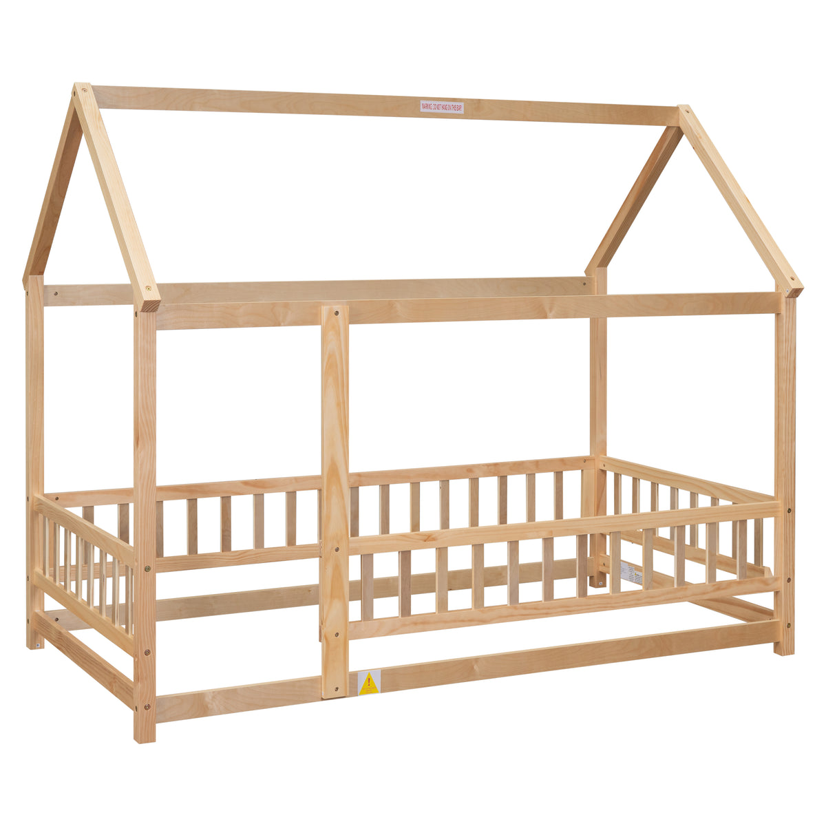 Twin Floor Bed White