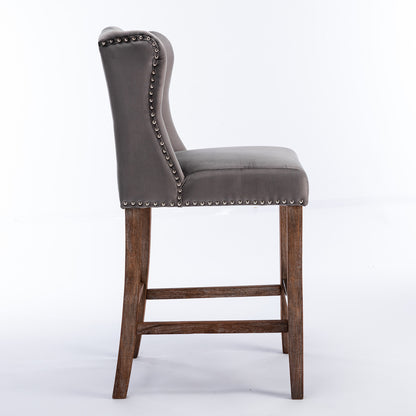 A&A Upholstered Bar Stools Set of 2