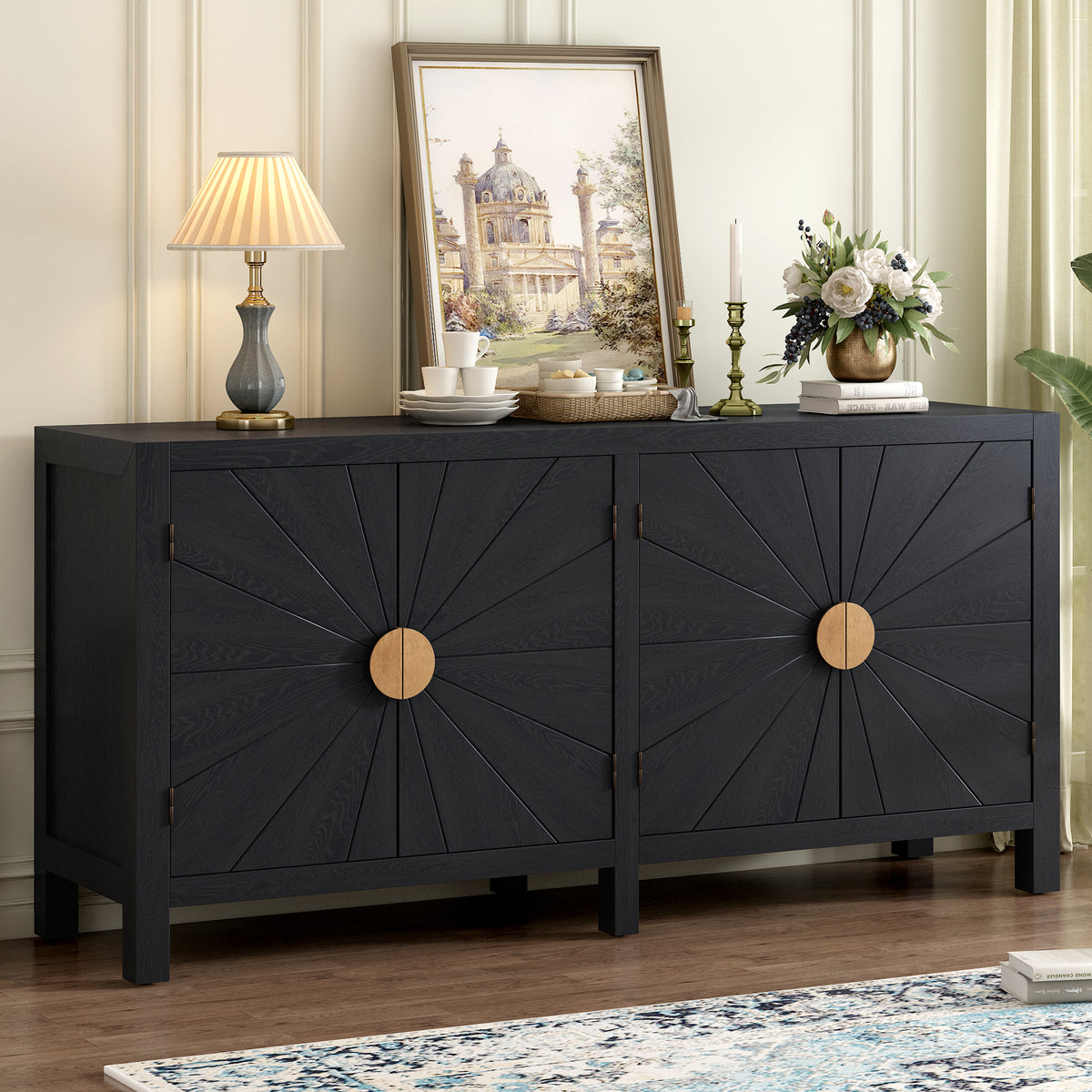 Radiant Veneer Cabinet Walnut