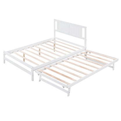 Adjustable Platform Bed Frame White