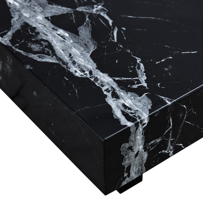 Black Pattern Modern Coffee Table