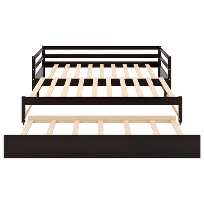 Twin Daybed with Trundle Espresso