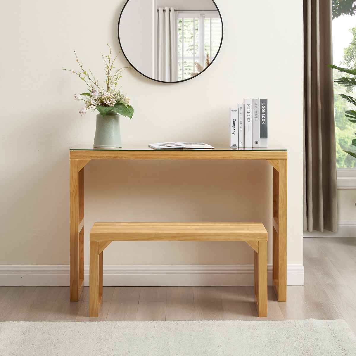 Natural Pine Dining Table Set