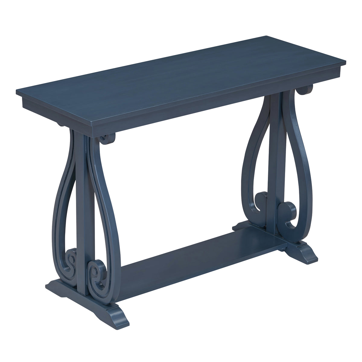 Rustic Console Table 48-Inch Navy Finish