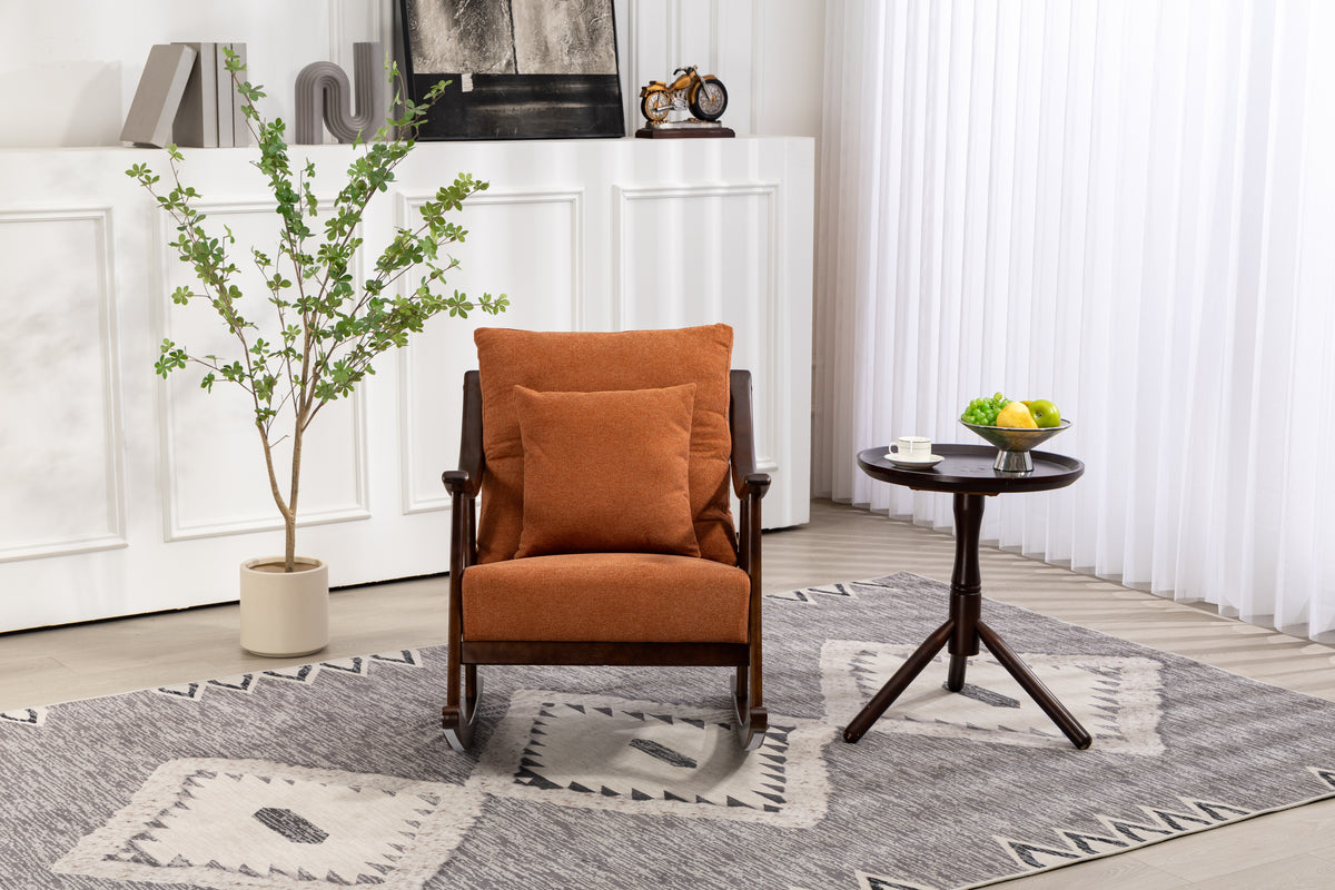Woven Mid-Century Armchair Gray