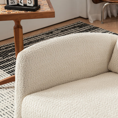 Rocking Accent Chair with Rubber Wood Frame