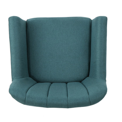 Mid-Century Dark Teal Accent Chair