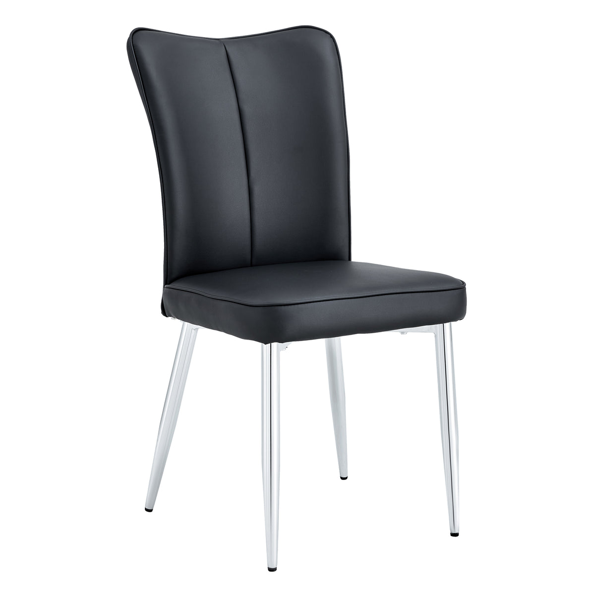 Modern Black Dining Chair Set (2 pcs)