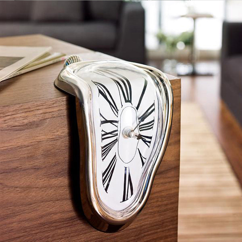 Melting Roman Numeral Wall Clock