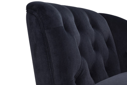 Velvet Cluster Lounge Chair Gray