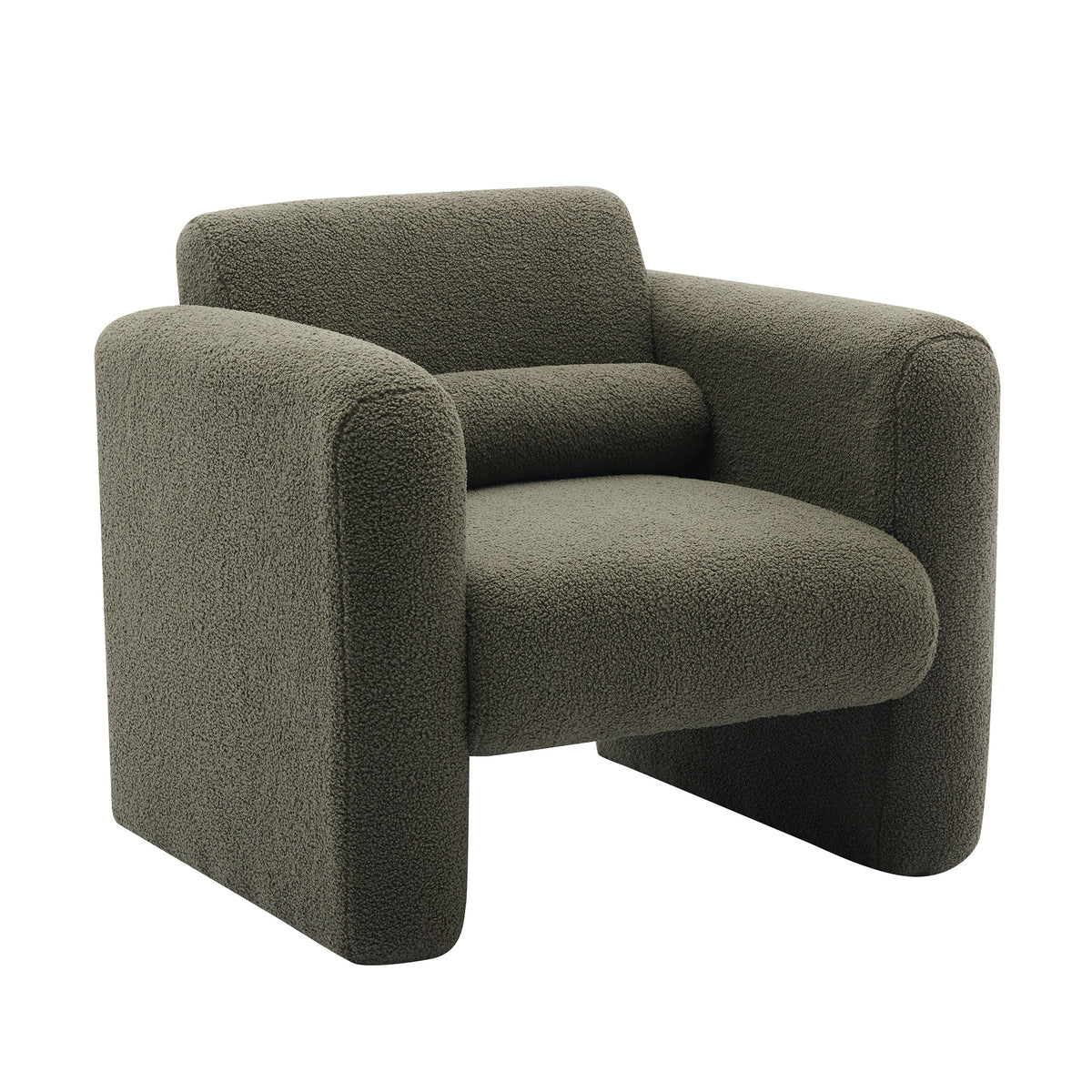 Sheepskin Armchair in Seaweed Green