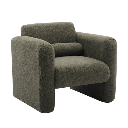 Sheepskin Armchair in Seaweed Green
