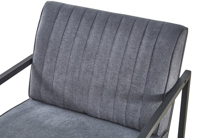 Grey Steel Armchair – Modern Dining