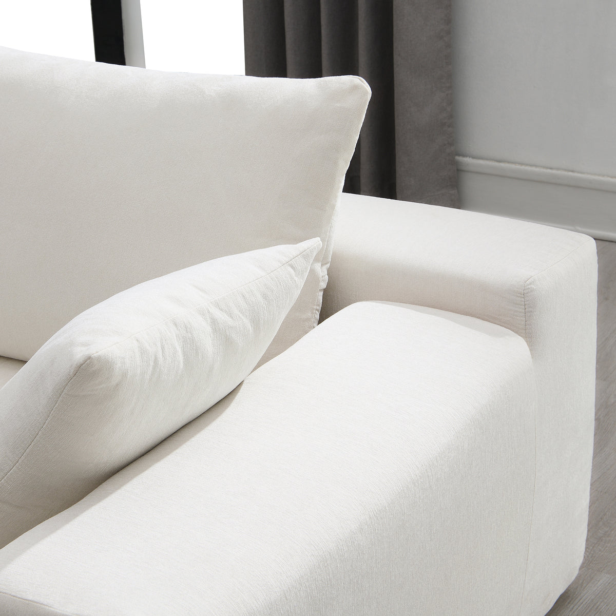 Modular Sectional Sofa – White Linen