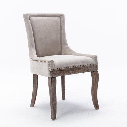 Ultra Side Dining Chairs Set of 2 Beige