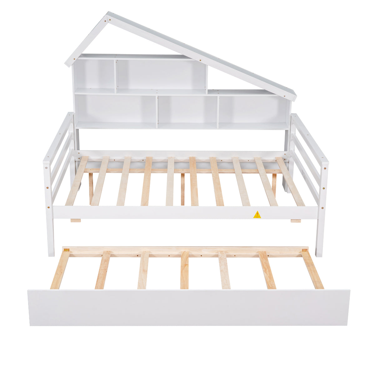 Full Platform Bed White