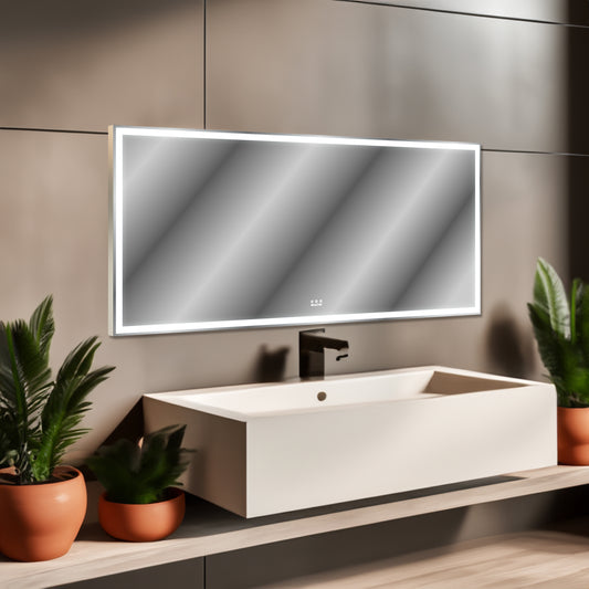 LED Wall Mirror Aluminum Frame