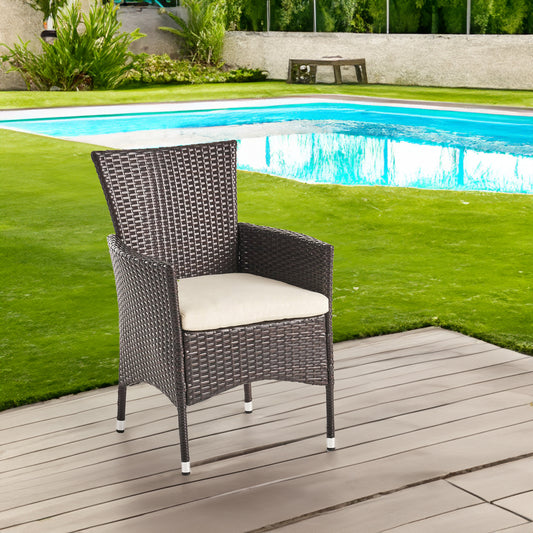 Clementine Outdoor Dining Chairs Set of 2 Multibrown