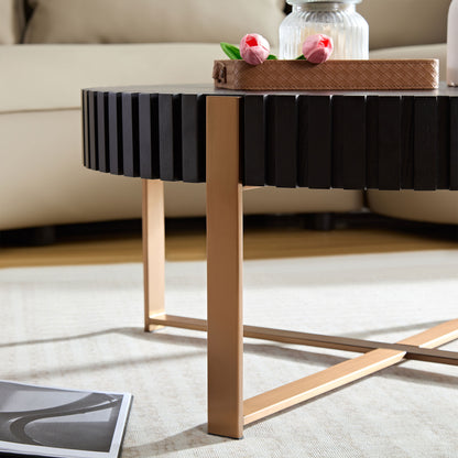 Drum Coffee Table Black