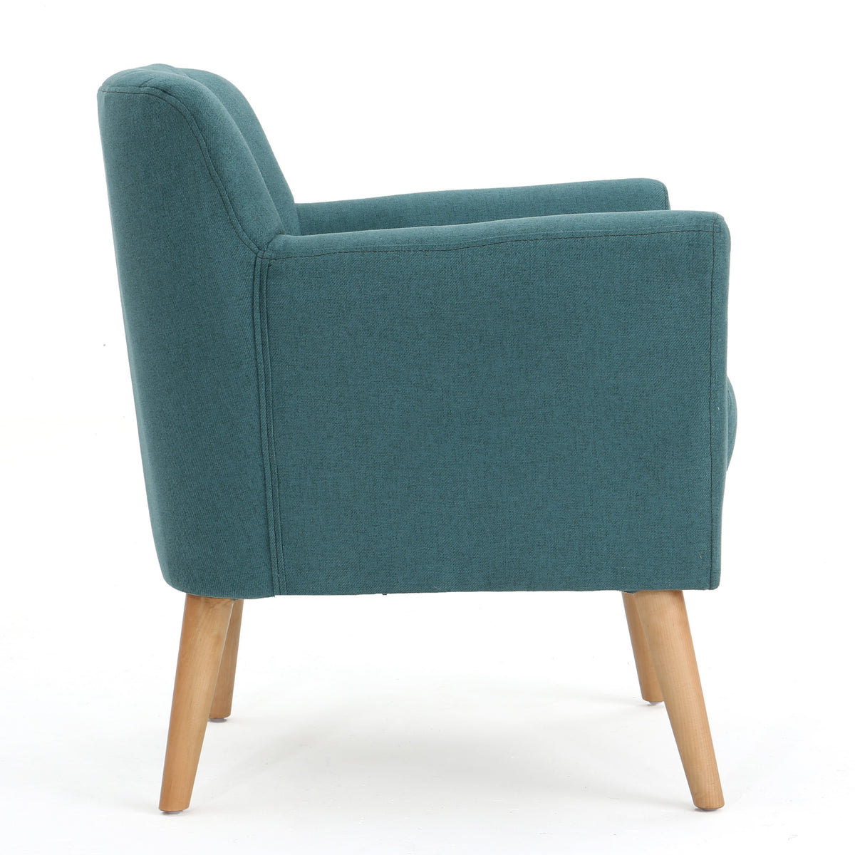 Mid-Century Dark Teal Accent Chair