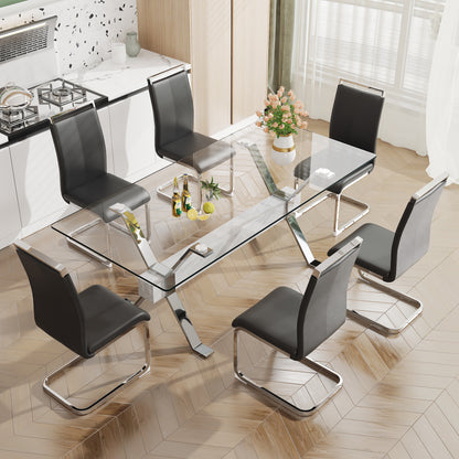 Glass Dining Table Modern Sleek Design