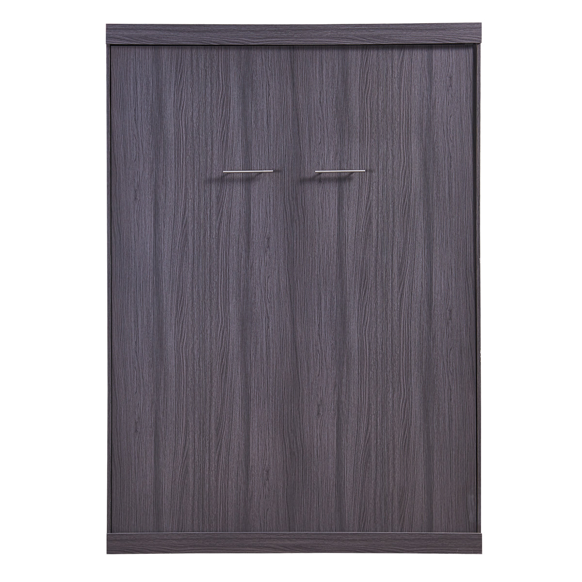 Full Murphy Bed with Wardrobe Gray