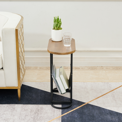 Acacia Wood Side Table Set (2 pcs)