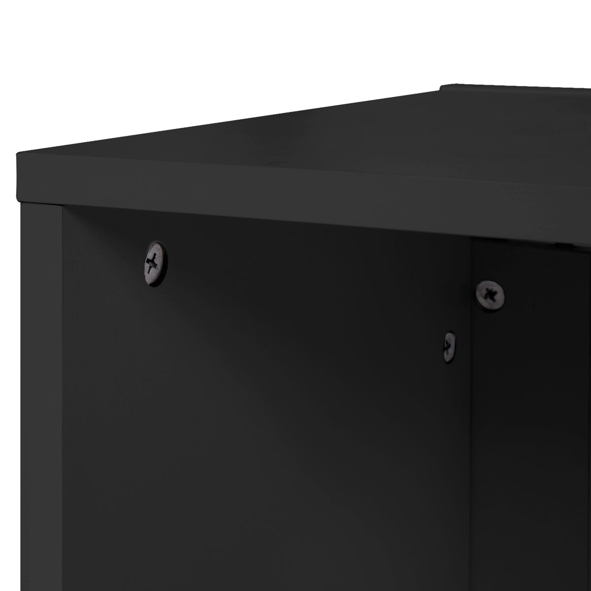 LED TV Stand with Storage White