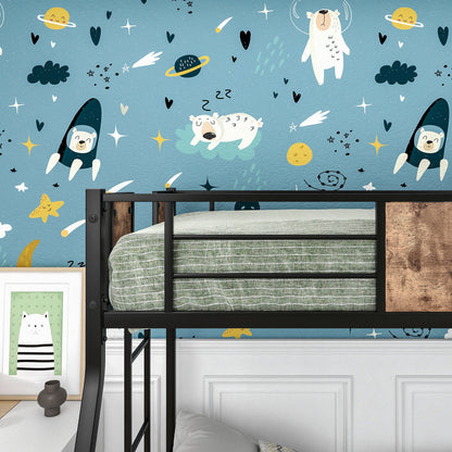 Twin over Full Metal Bunk Bed Silver