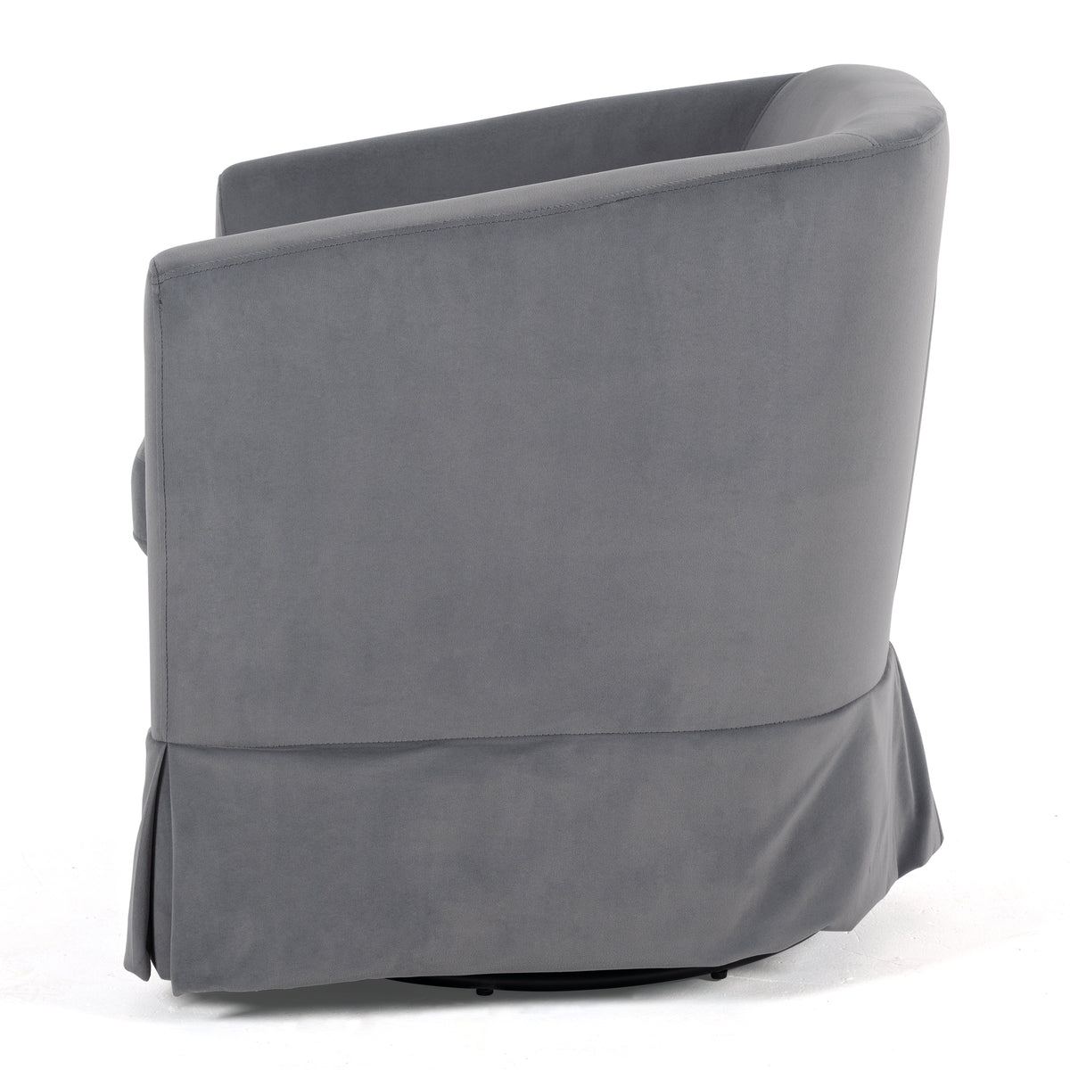 Wide Swivel Lounge Chair – Gray