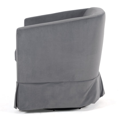 Wide Swivel Lounge Chair – Gray