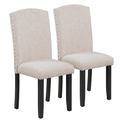 6-Piece Modern Dining Set – White Finish