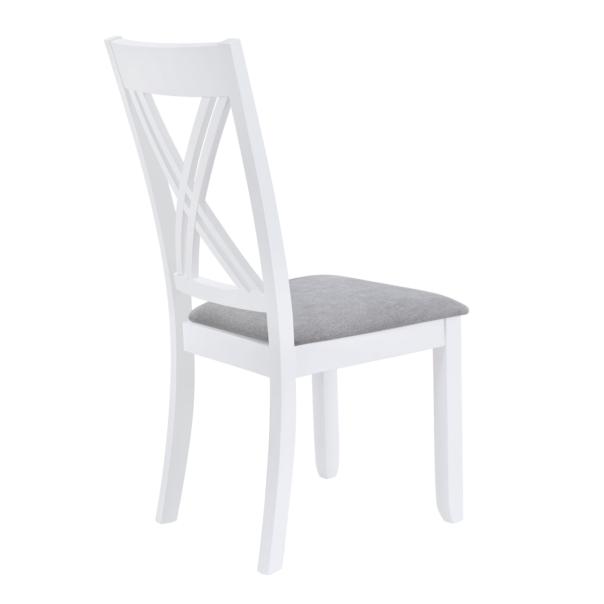 Rustic 5-Piece Dining Set with X-Back Chairs