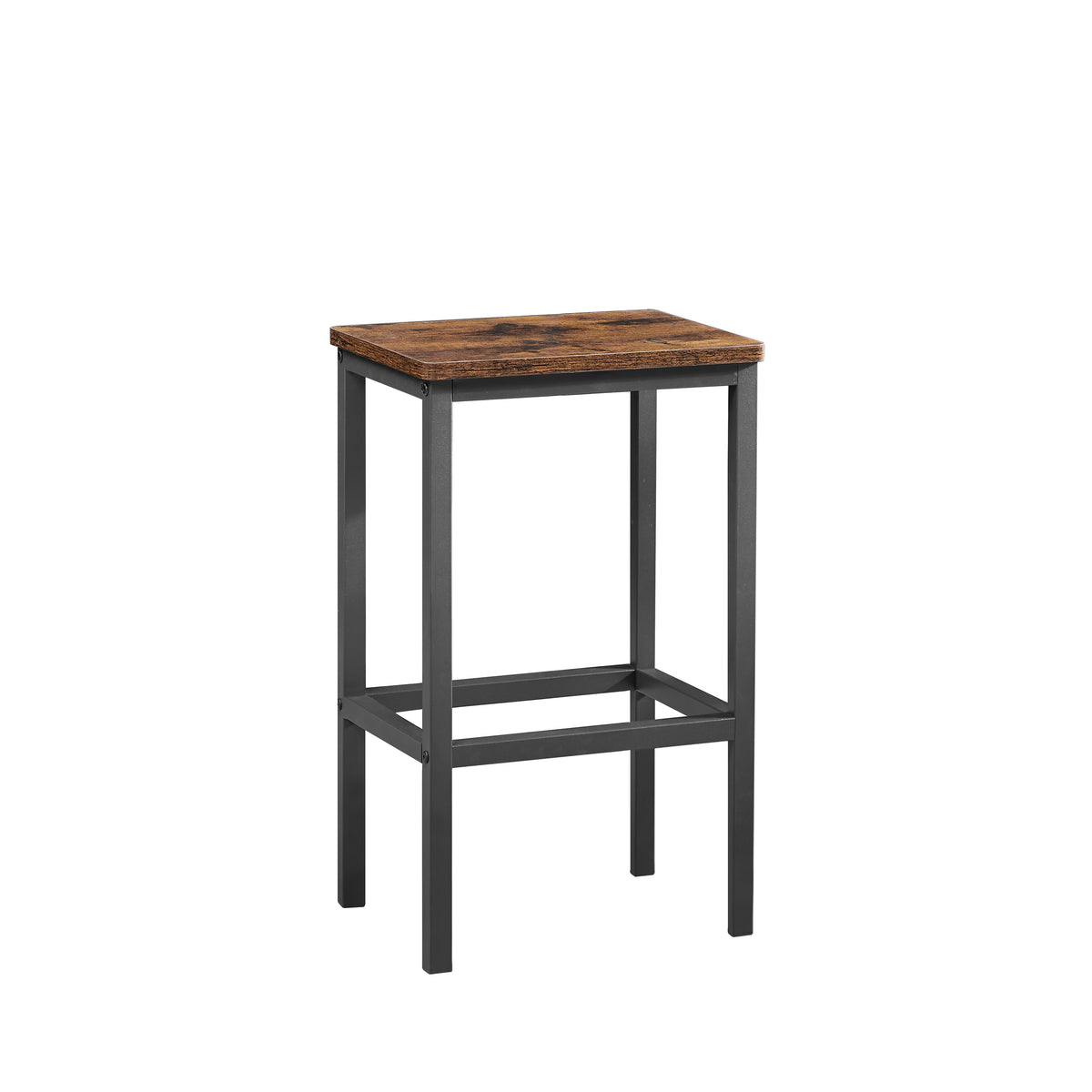 Rustic Bar Table Set with Chairs Brown