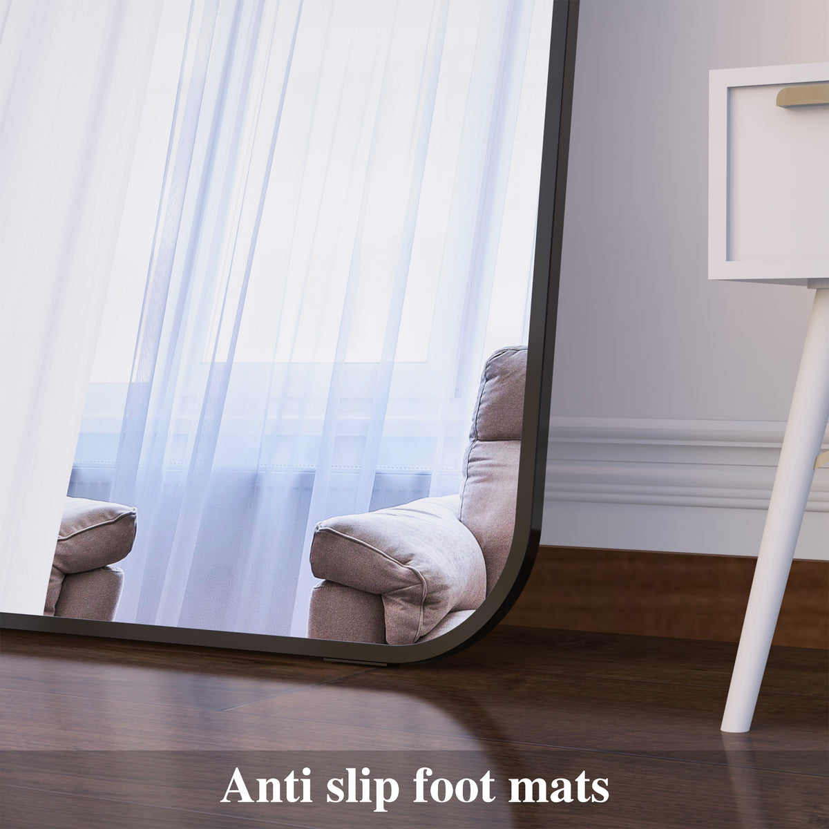 Oversized Full Body Mirror Black