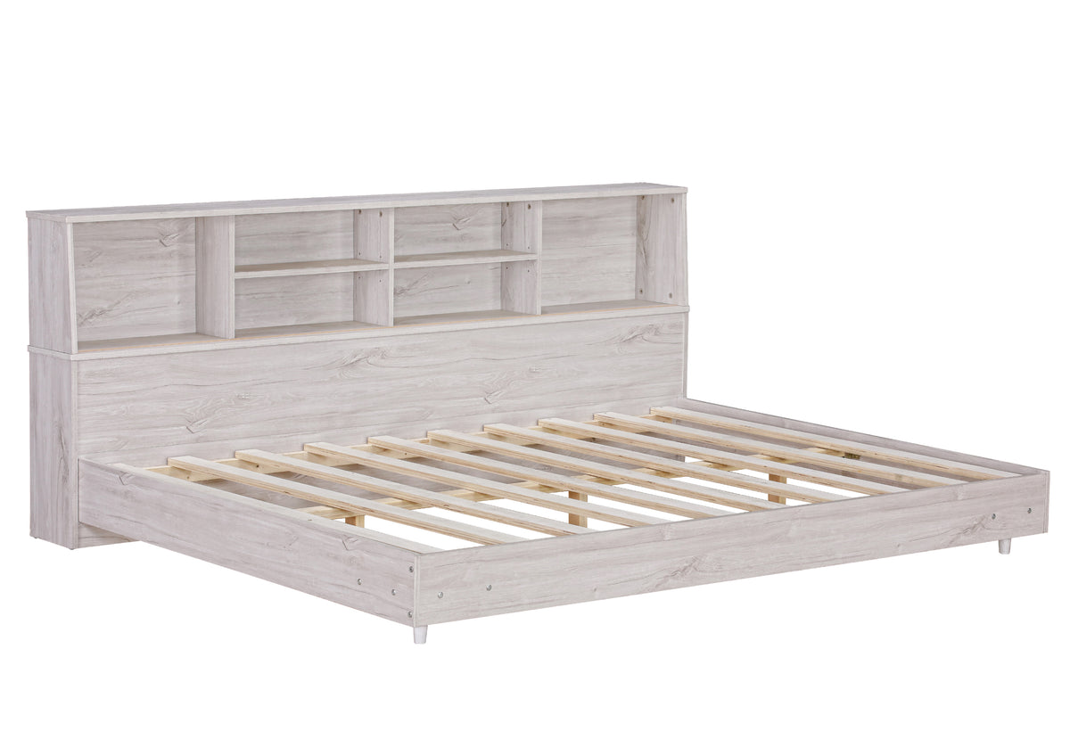 Full Daybed Frame with Bookcases Oak