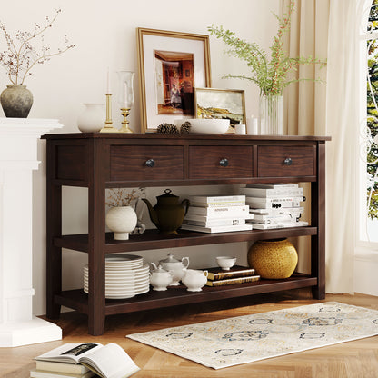 Retro Console Table Pine