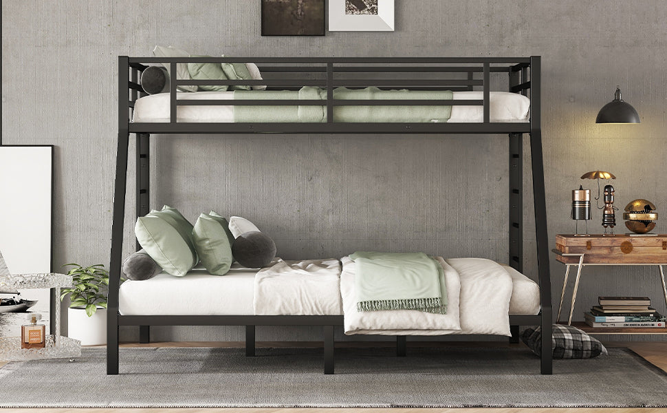 Twin XL Over Queen Bunk Bed Metal Frame