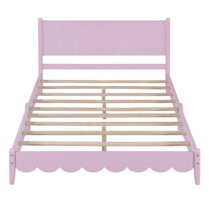 Full Platform Bed Pink