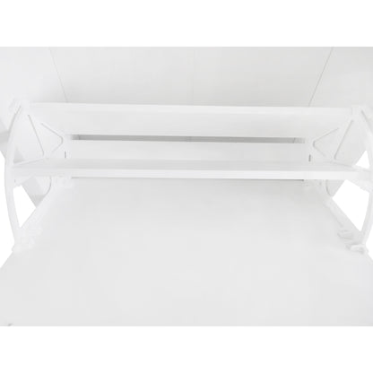 Ultra-Slim White Shoe Cabinet with Flip Drawers