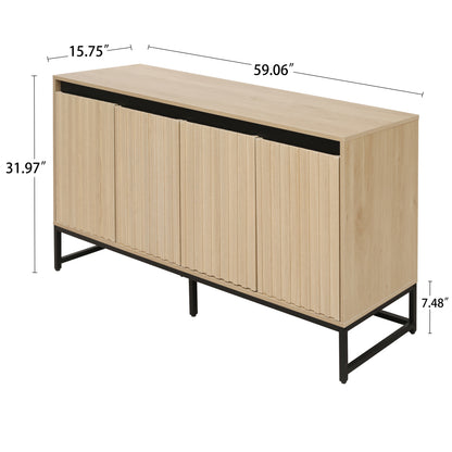 Engraved 4-Door Storage Cabinet