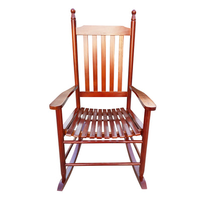 Wooden Rocking Chair for Patio Brown